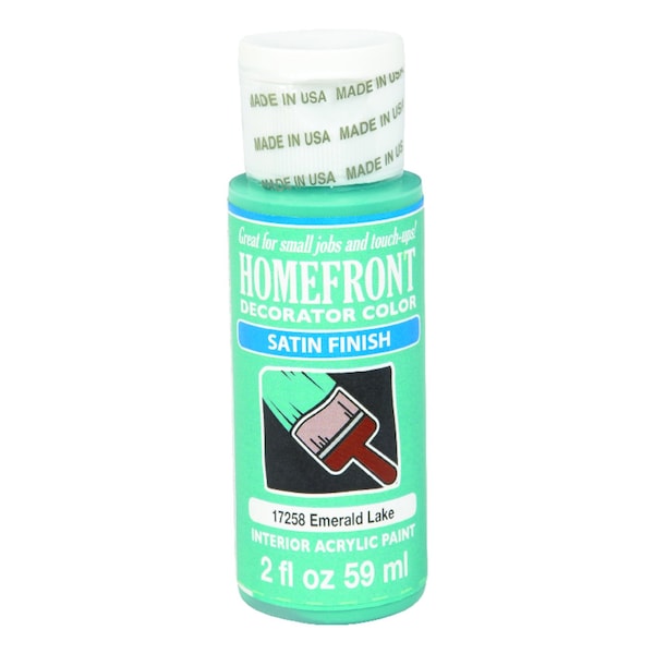 Homefront Homefront Satin Emerald Lake Hobby Paint 2 oz 17258 - main